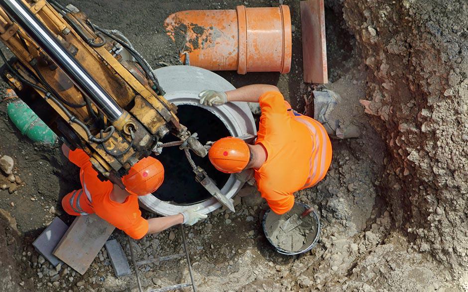 travaux assainissement Varennes-Jarcy